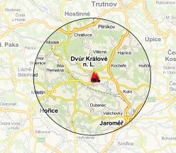 mapa regionu